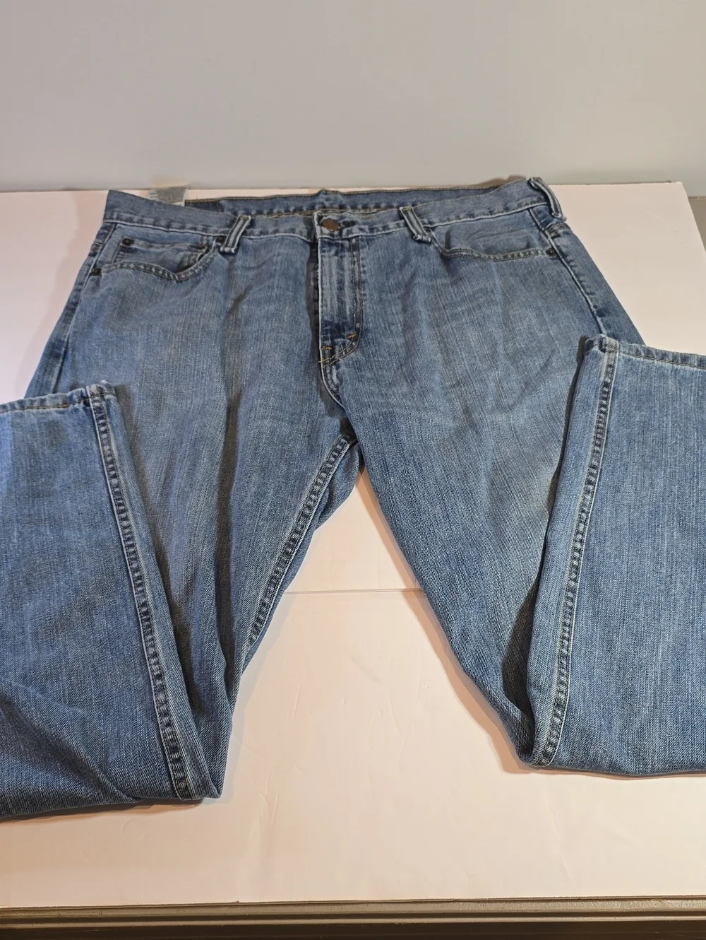Levi's Men's Straight Jeans in Light Blue Denim